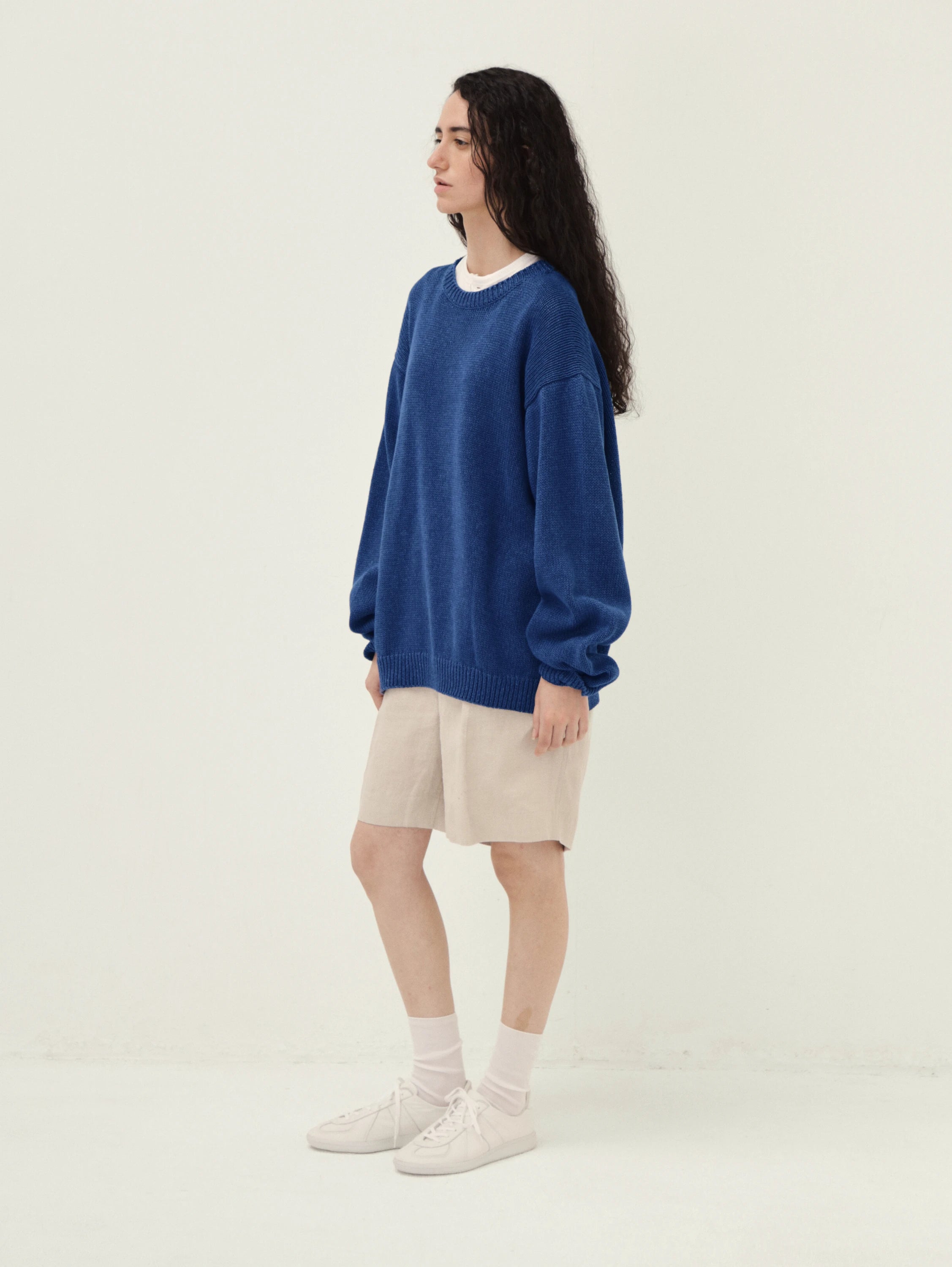 Cotton Washi Hand Frame Pullover