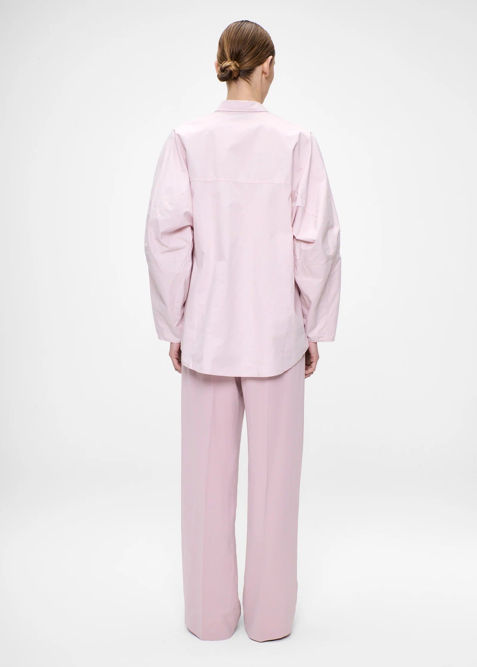 COTTON POPLIN WIDE SLEEVE SHIRT