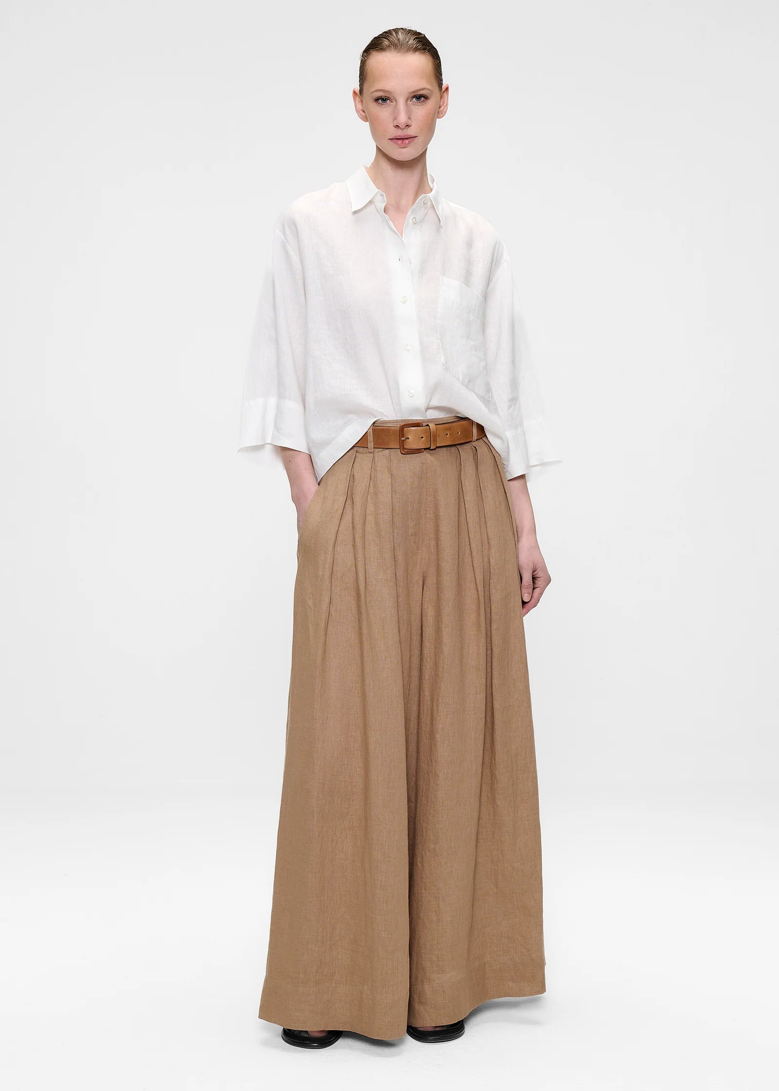 Washed Linen Culottes