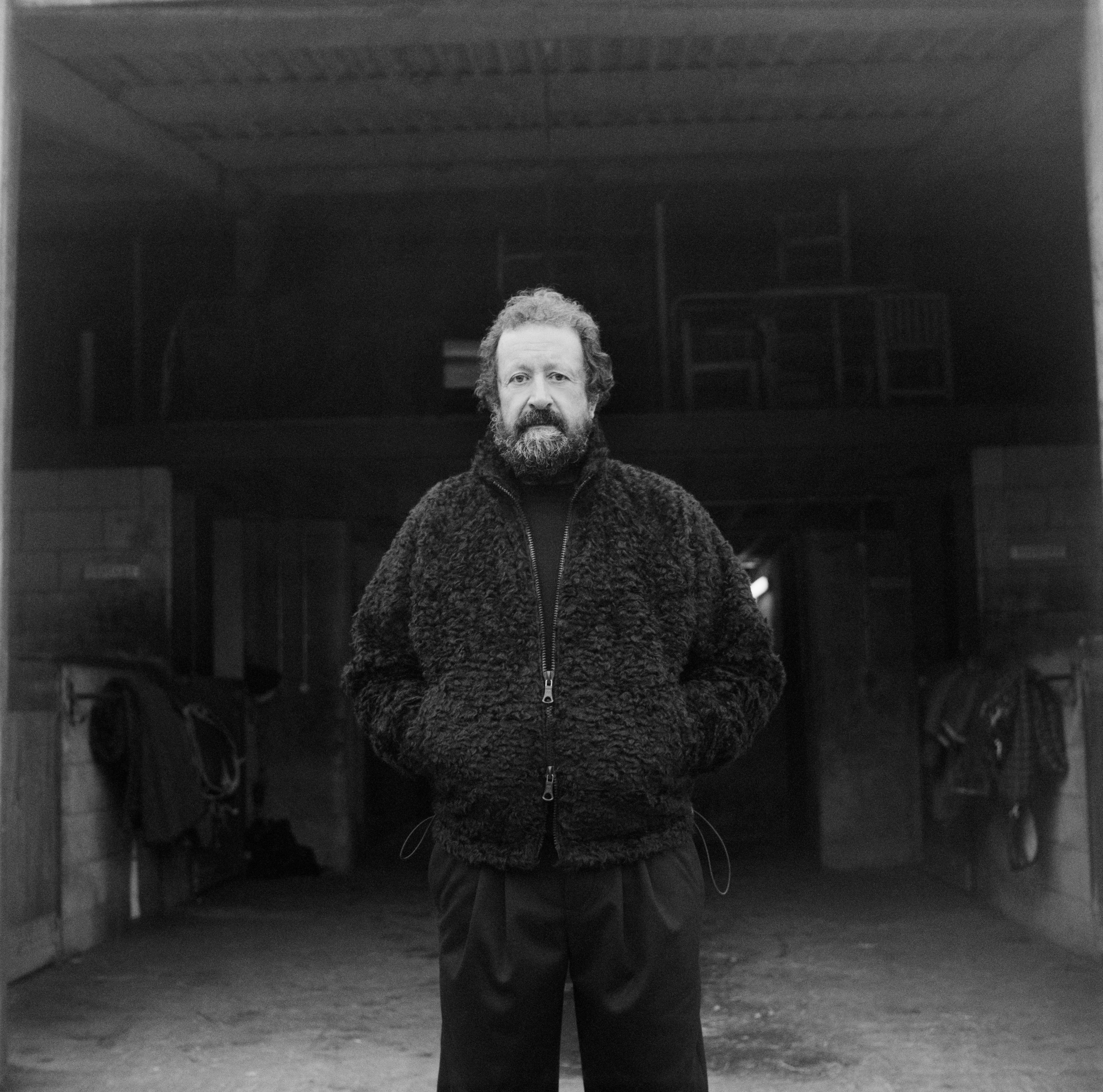 BRICE FULL ZIP LONG HAIRED SHEARLING JACKET