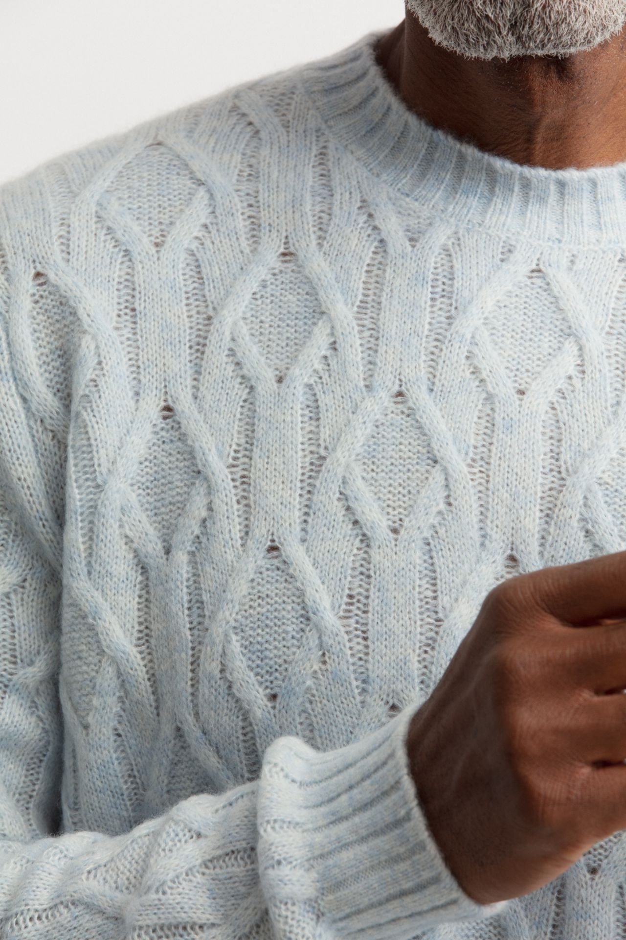 AARNO cashmere silk crew neck sweater