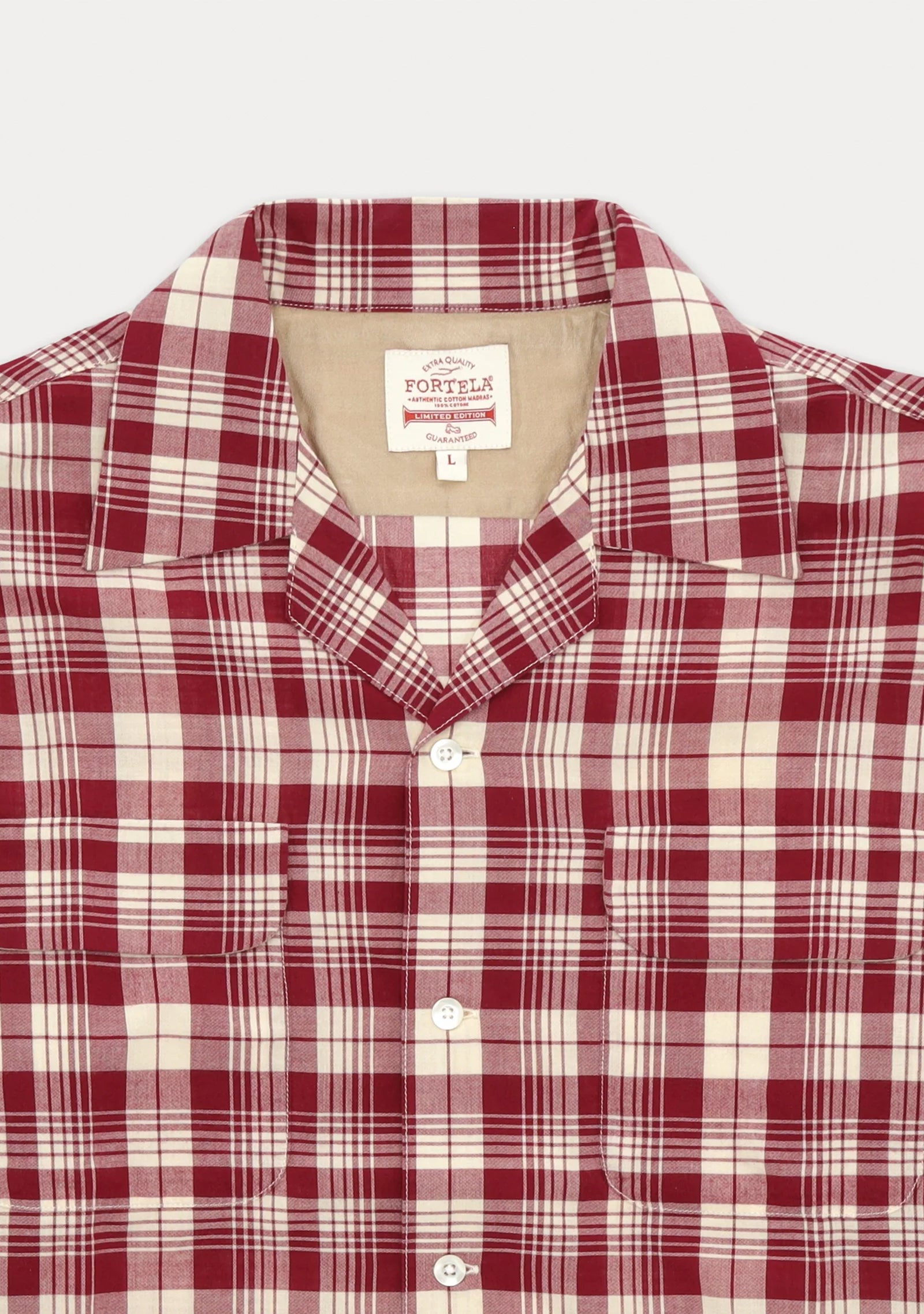 Baker Checkered Cotton Bowling Shirt