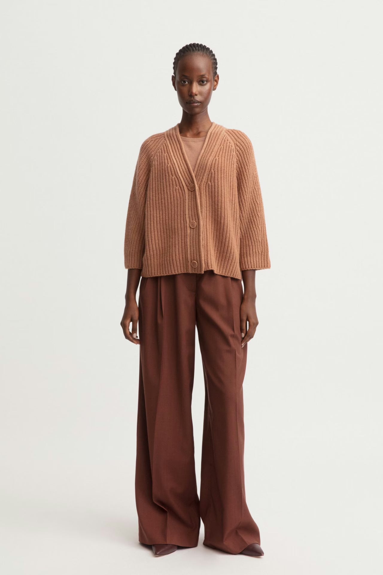 Fallou Button Cashmere Cardigan