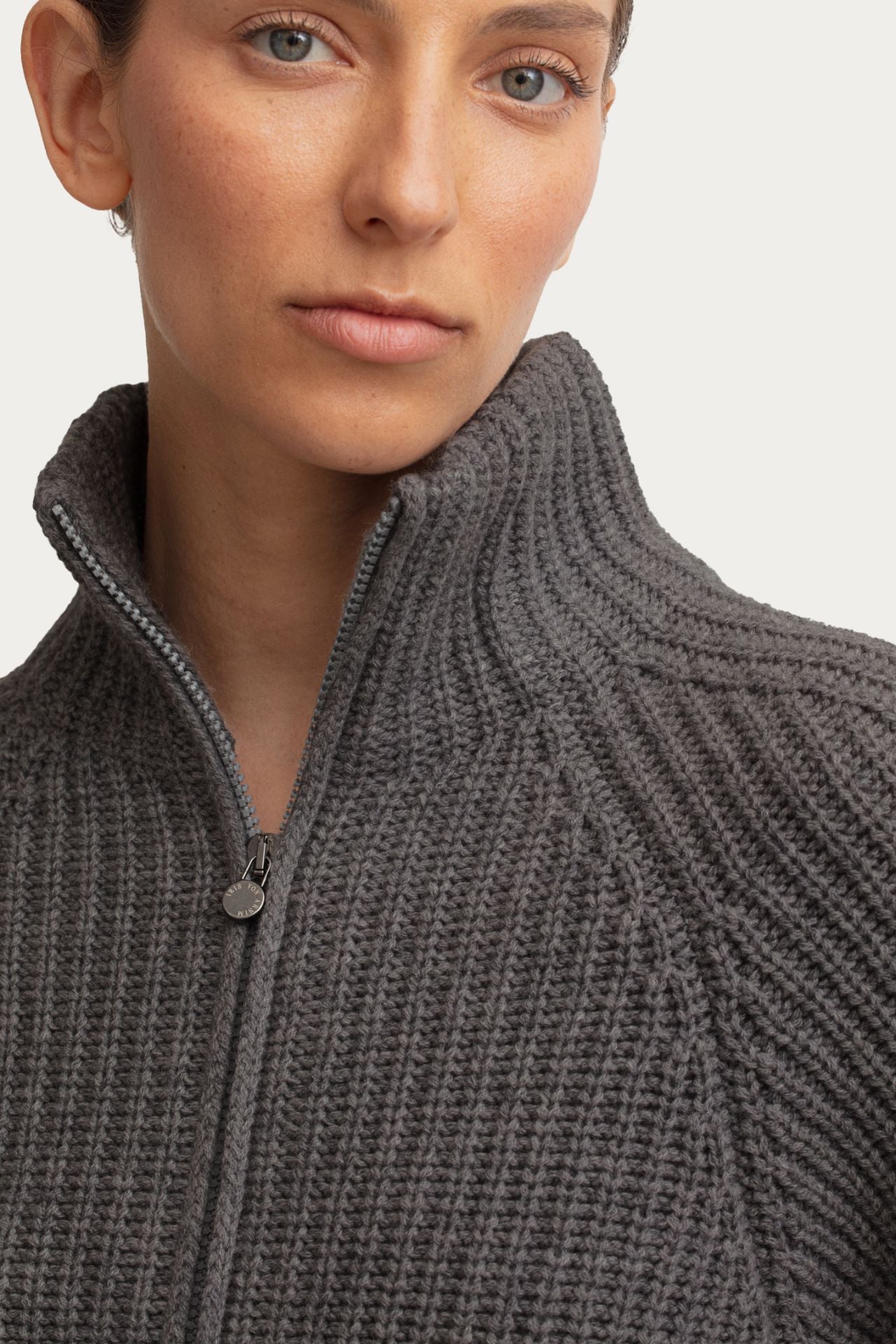 FALLOU ZIP Cashmere Cardigan