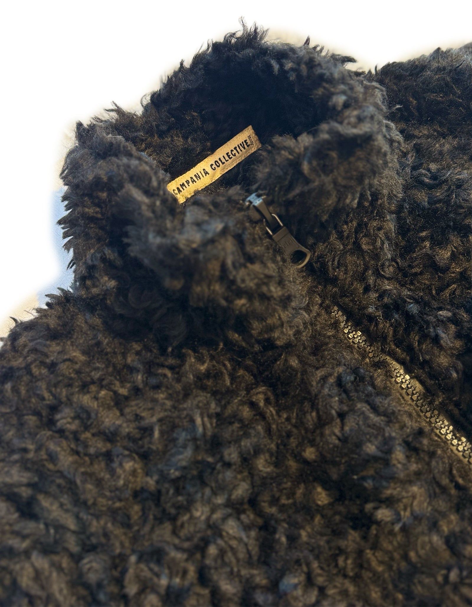 BRICE LONG HAIRED SHEARLING JACKET