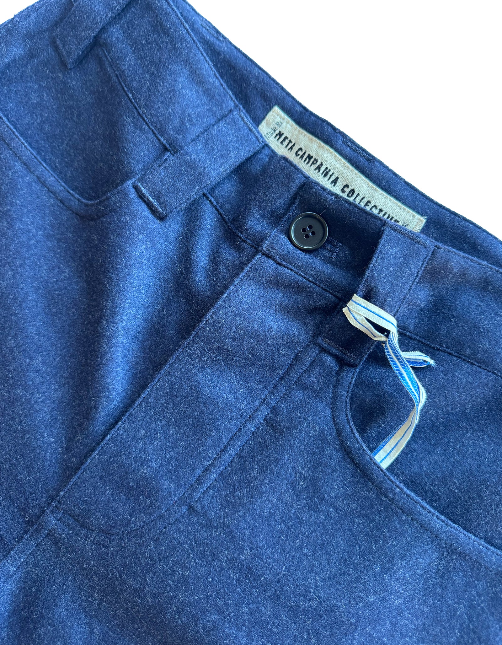 JONAS CLASSIC WIDE LEG WOOL TROUSERS