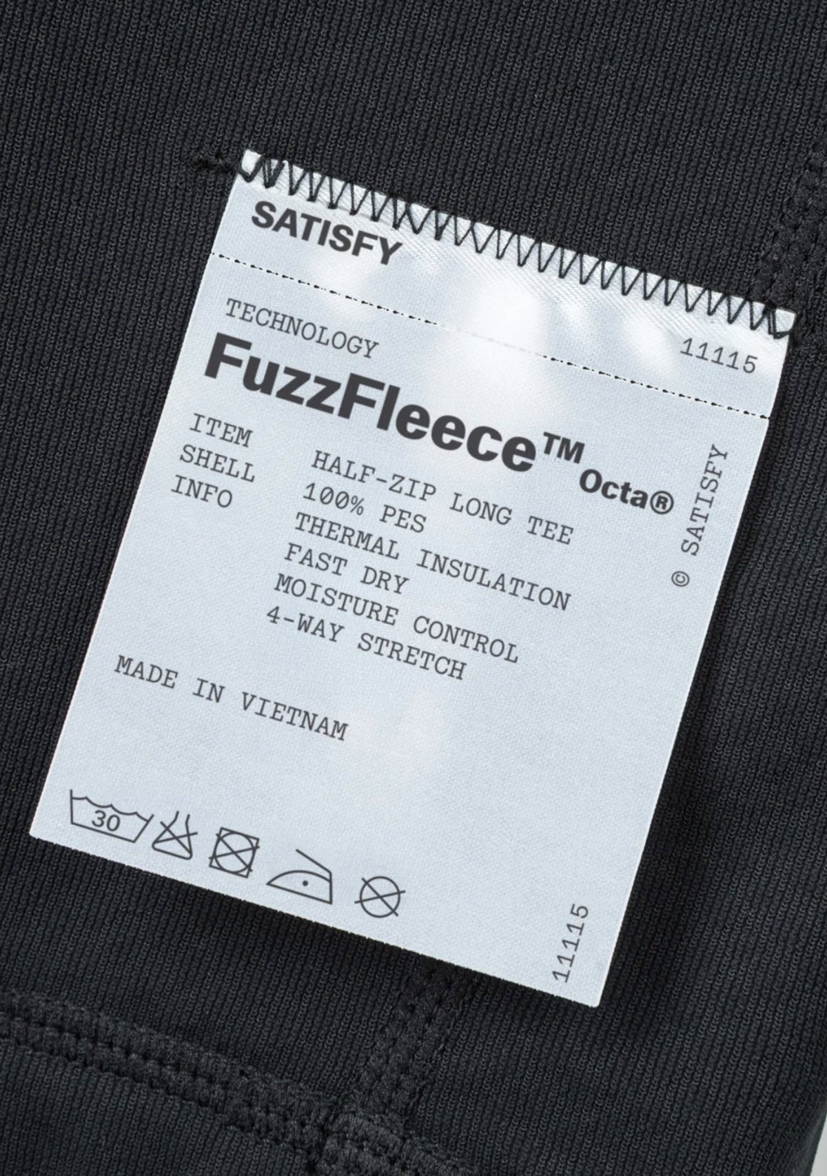 FuzzFleece™ Octa® Half‑Zip Long Tee