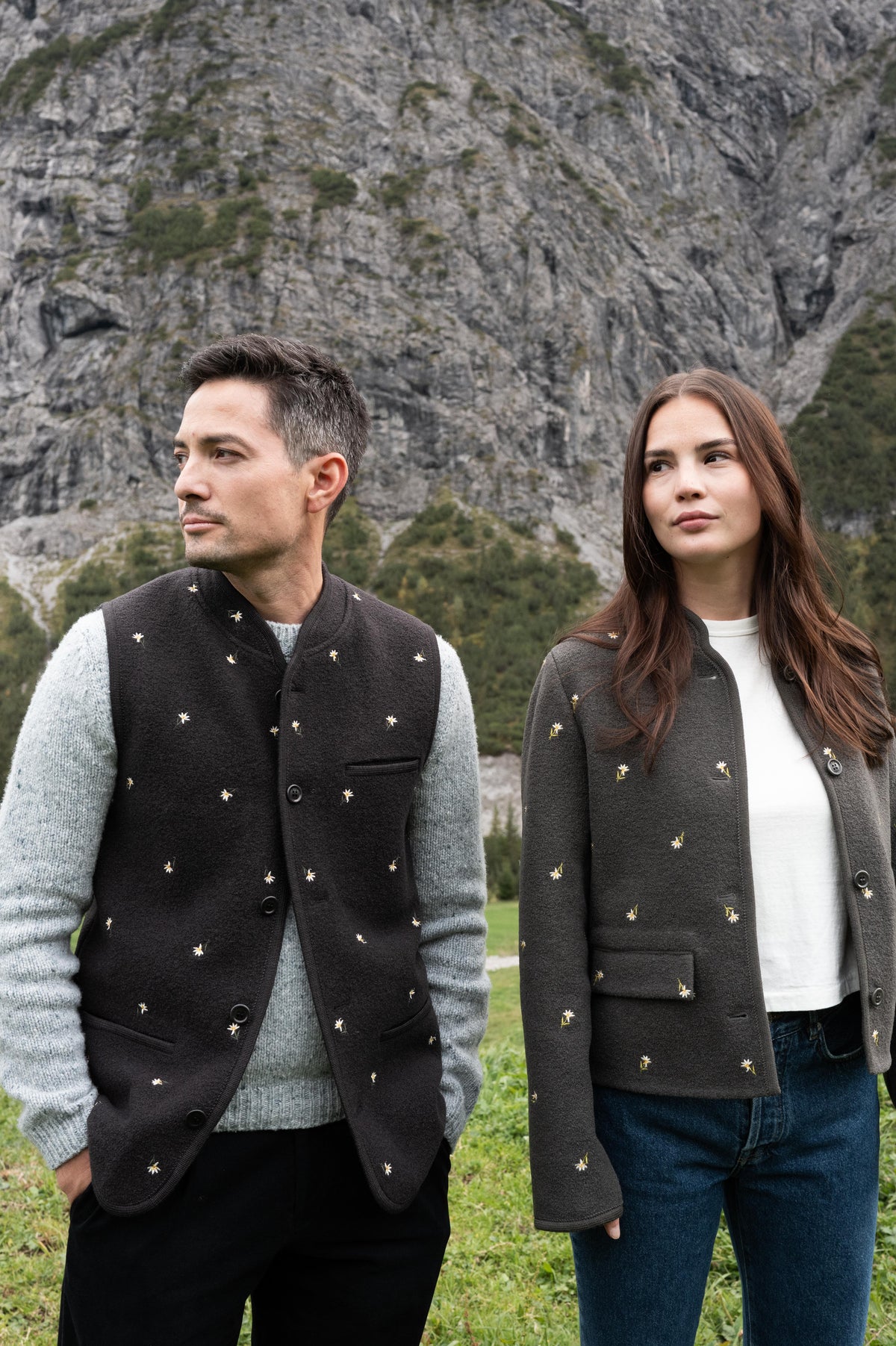 Walker Gilet crocus charbon