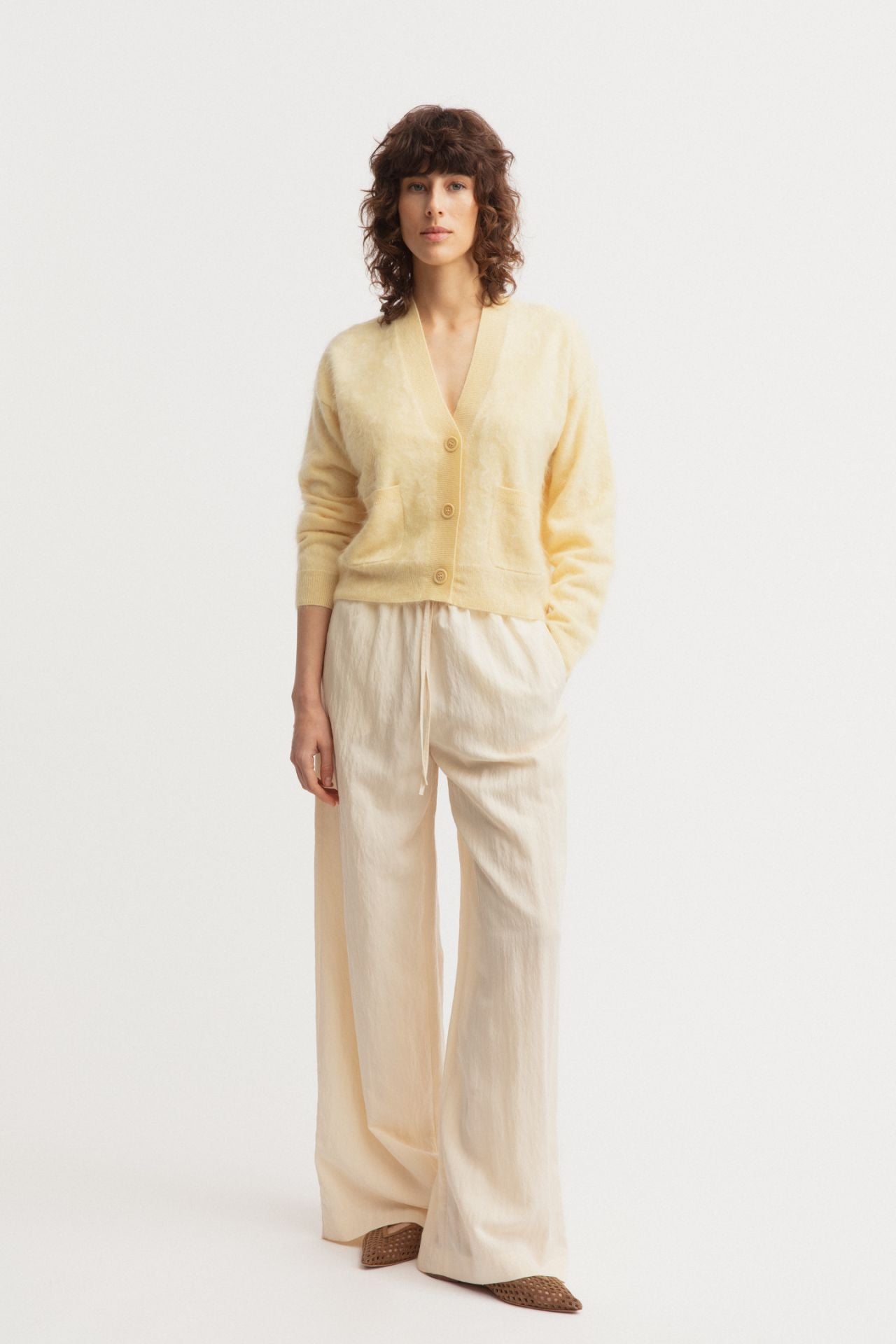 Seraphina brushed cashmere cardigan