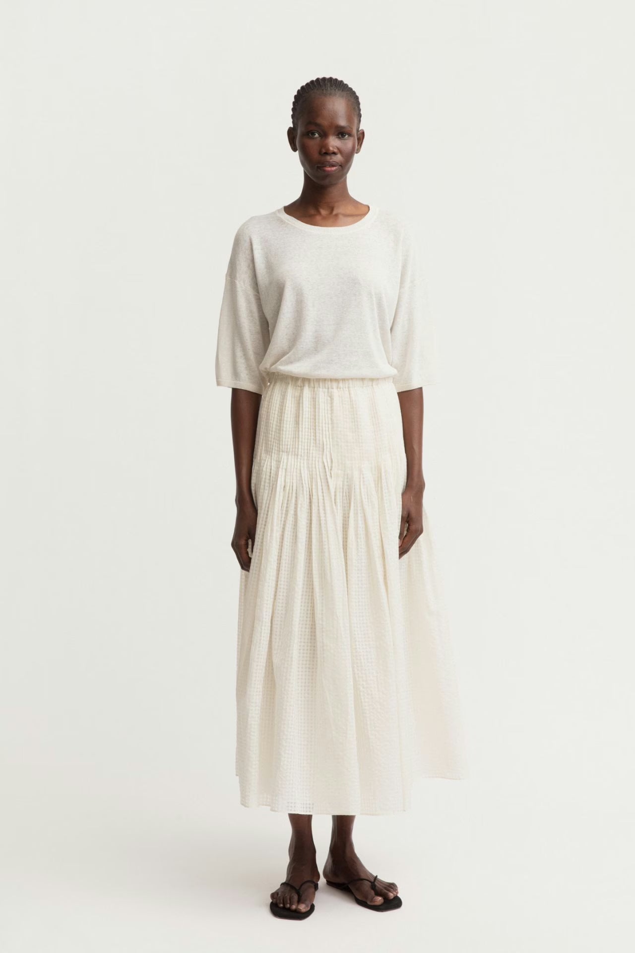Vania Long - Cotton-Silk Skirt