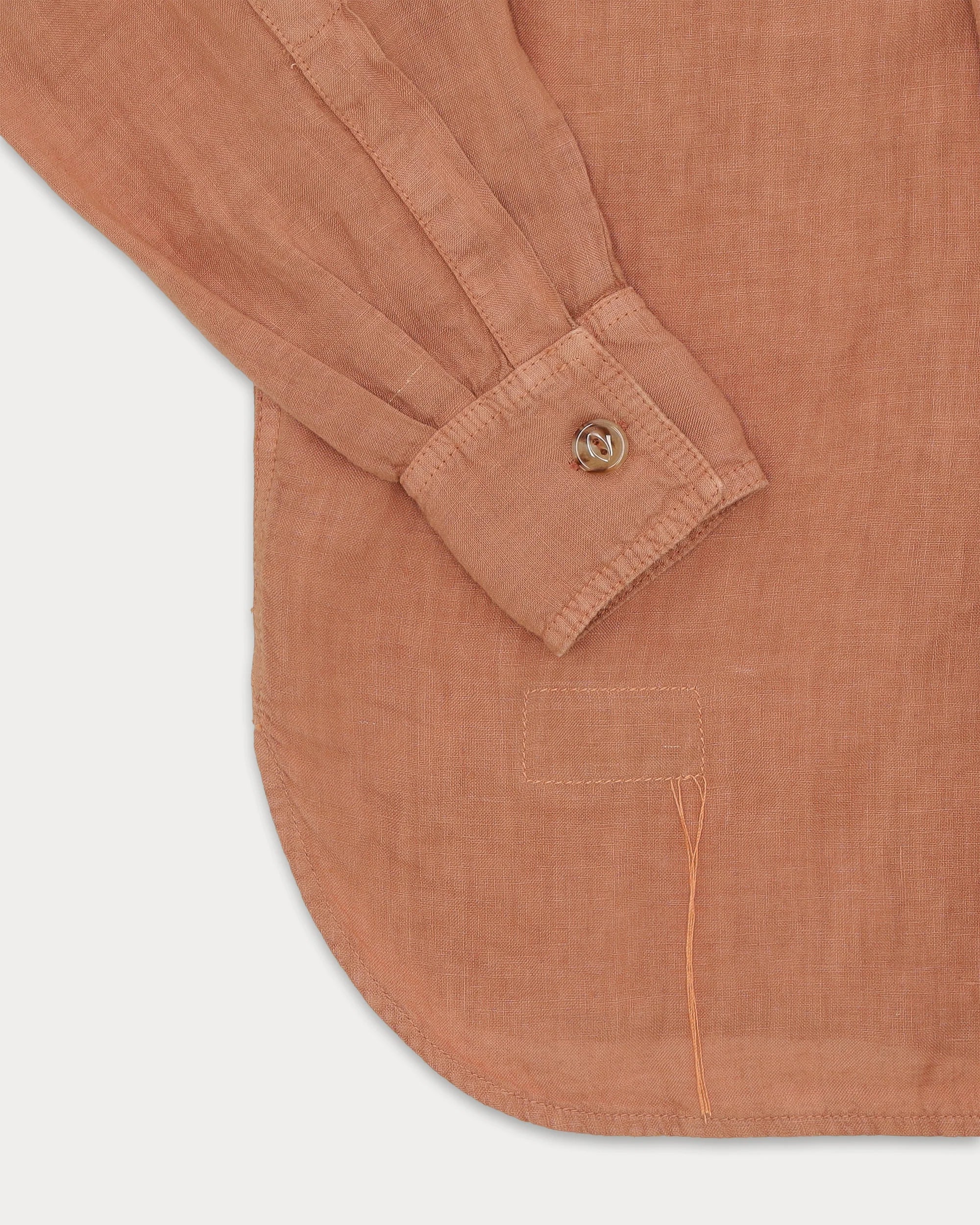 Military Shirt aus Leinen