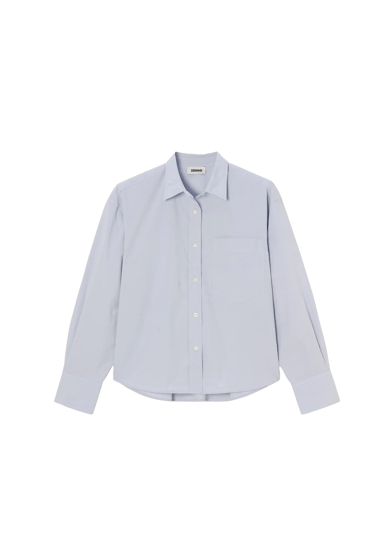 Cotton Poplin Cropped Shirt