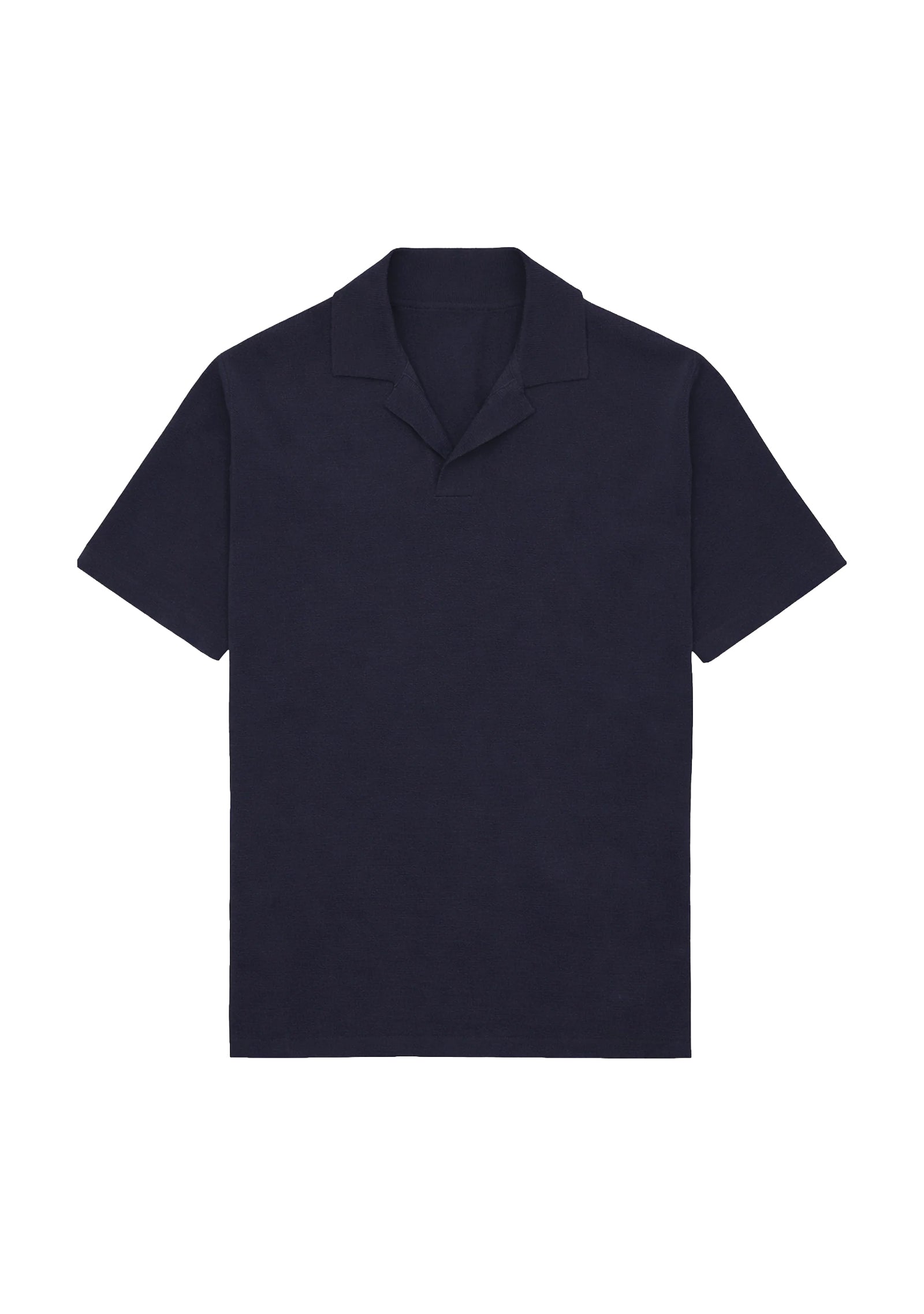 Adrien Cotton Knit V-Neck Polo