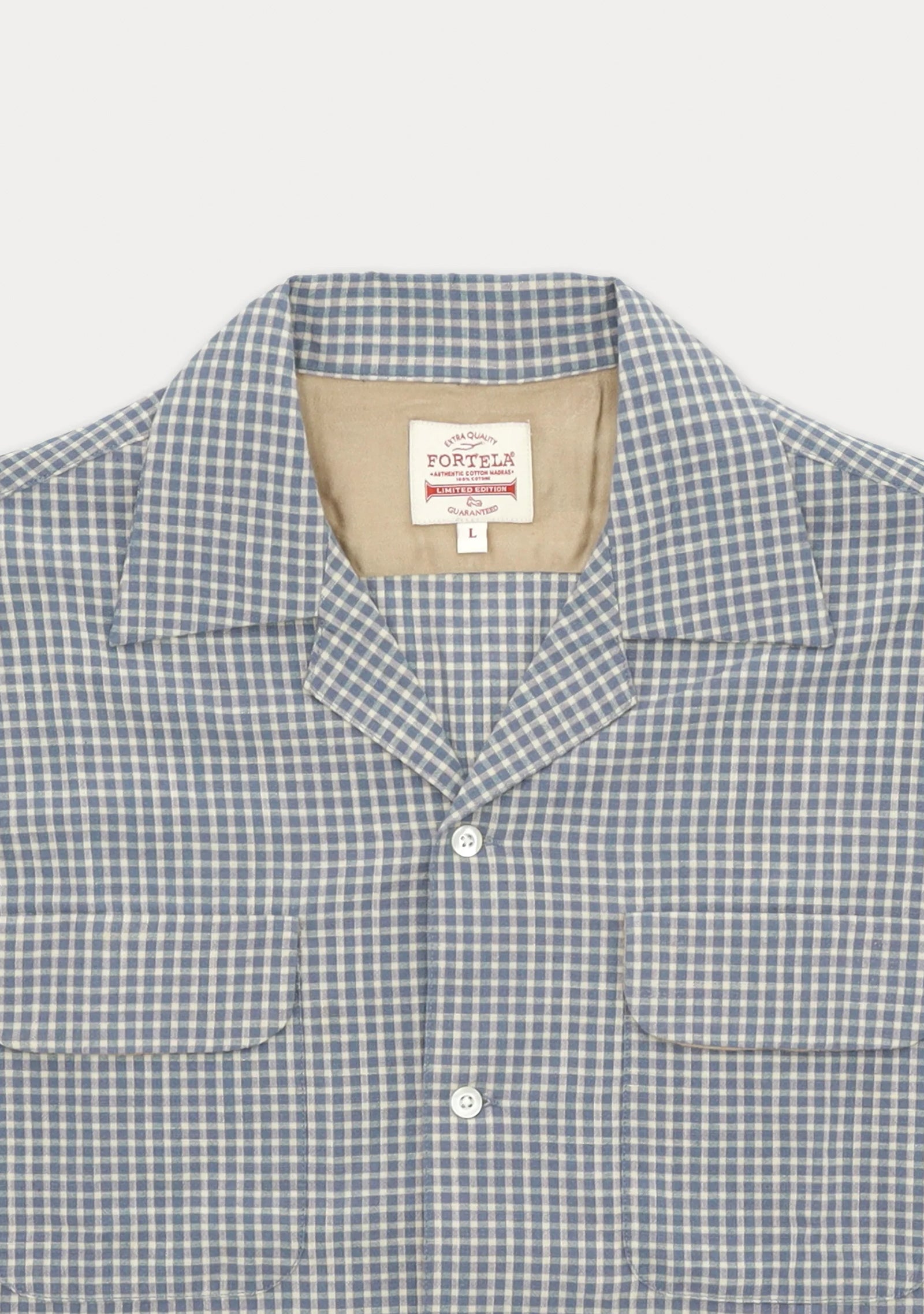 Baker Gingham Cotton Bowling Shirt
