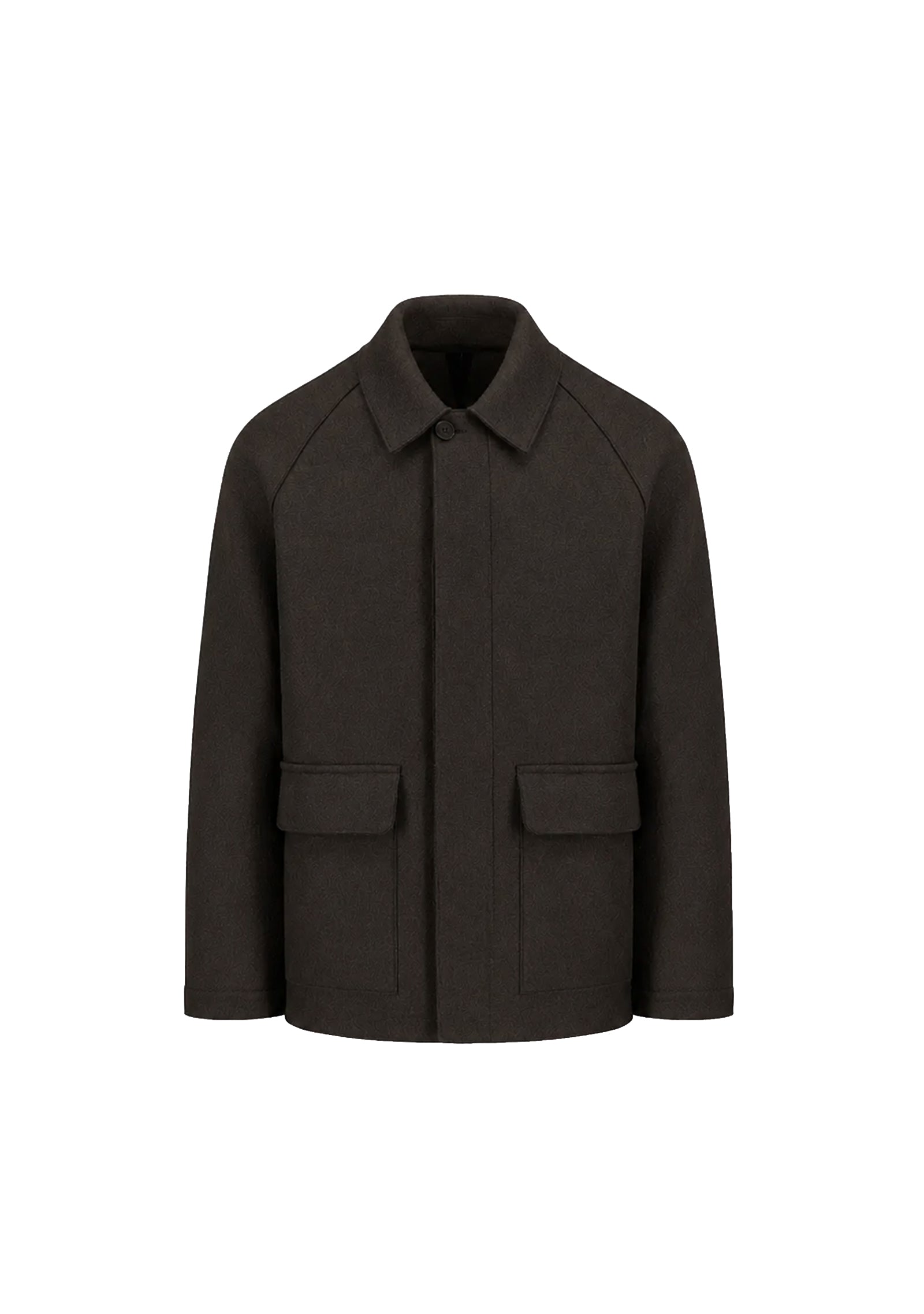 Country Jacket in Virgin Wool – Brown Grey