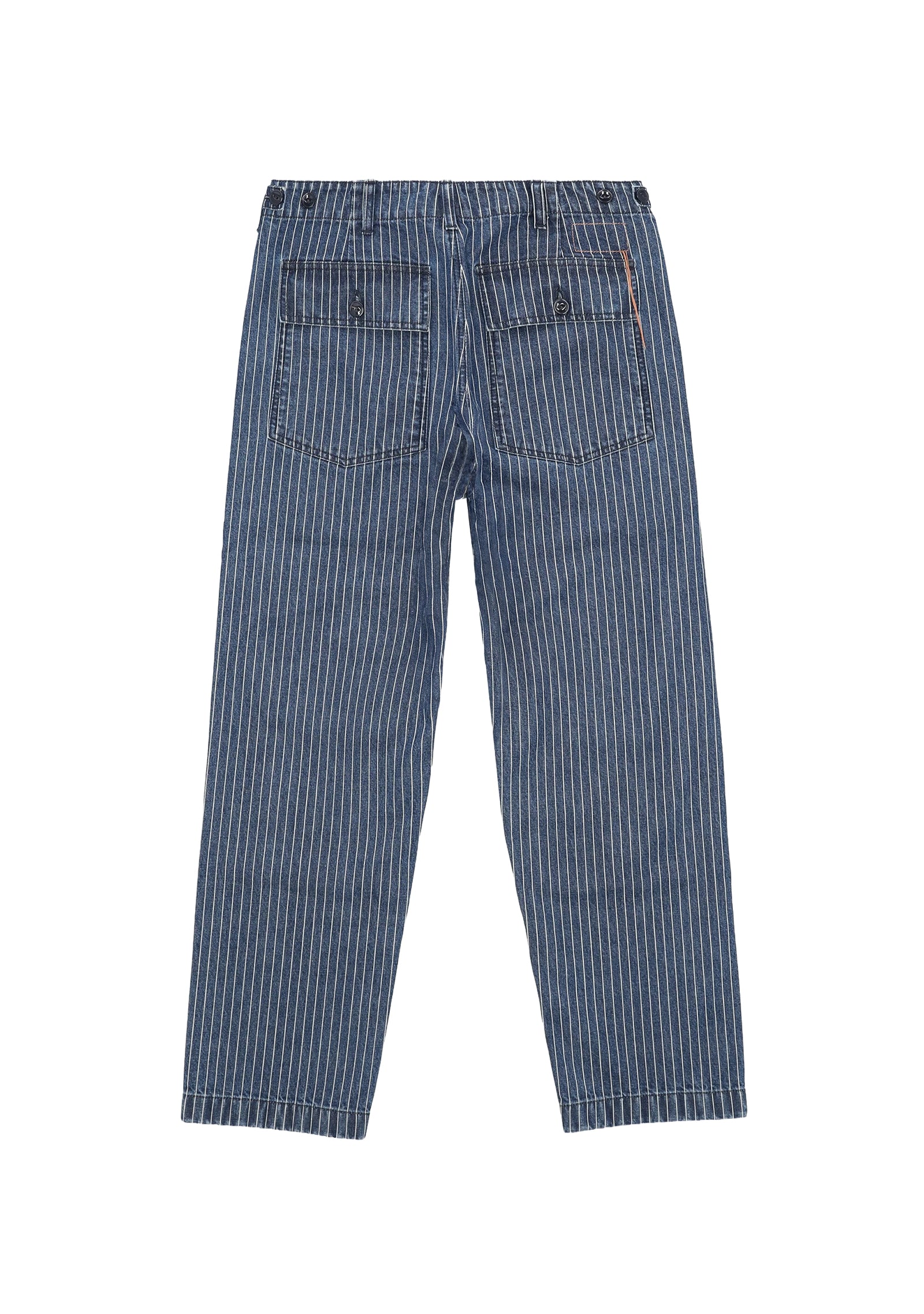 Pinstripe Denim Fatigue Pants