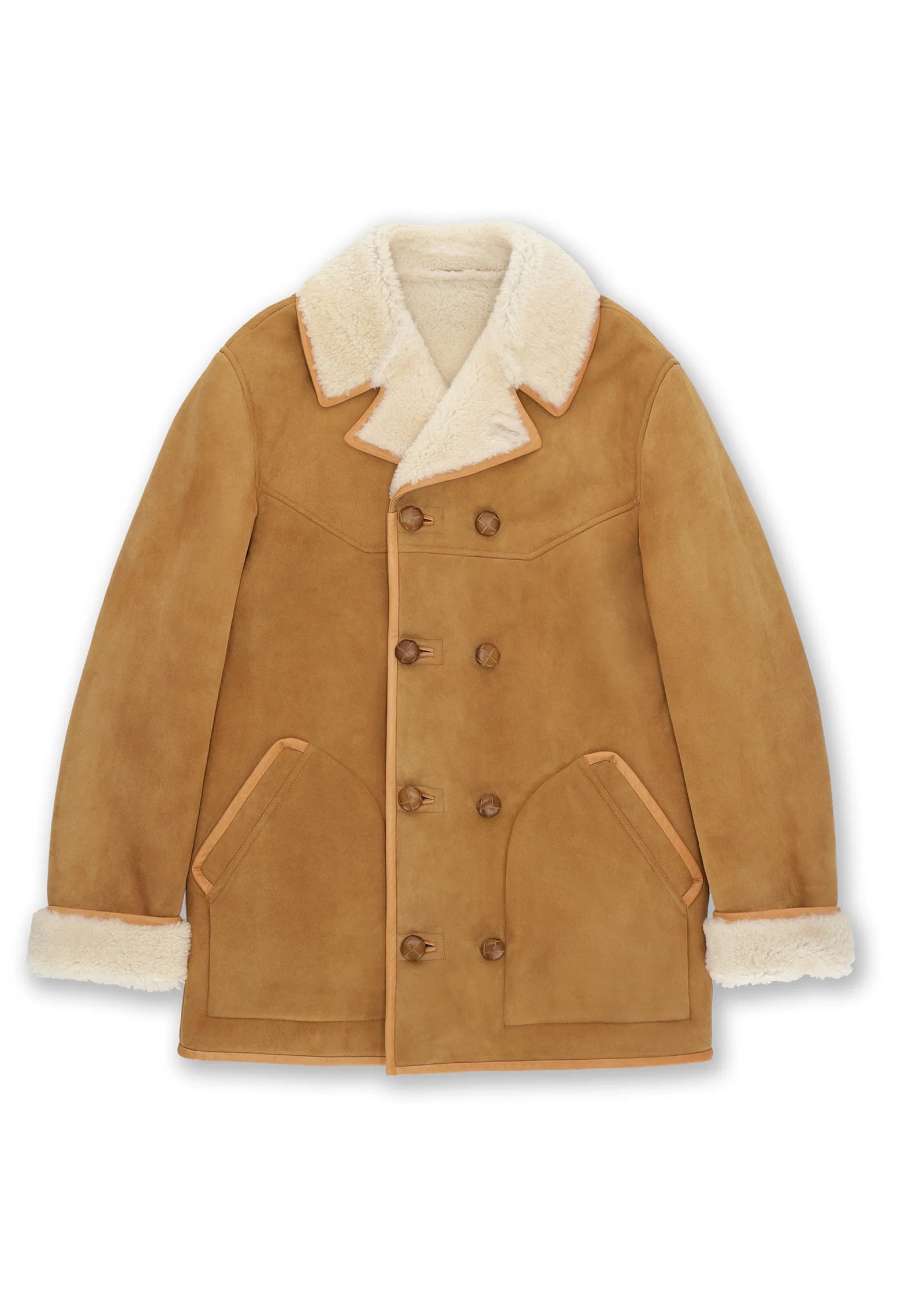 Lemans Coat - Double Breasted Shearling