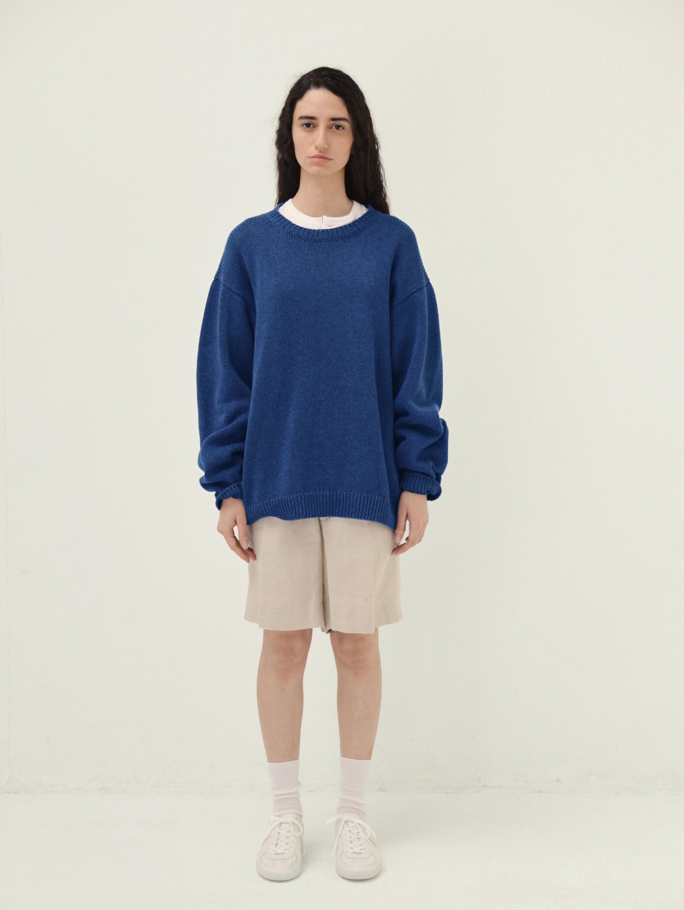 Cotton Washi Hand Frame Pullover
