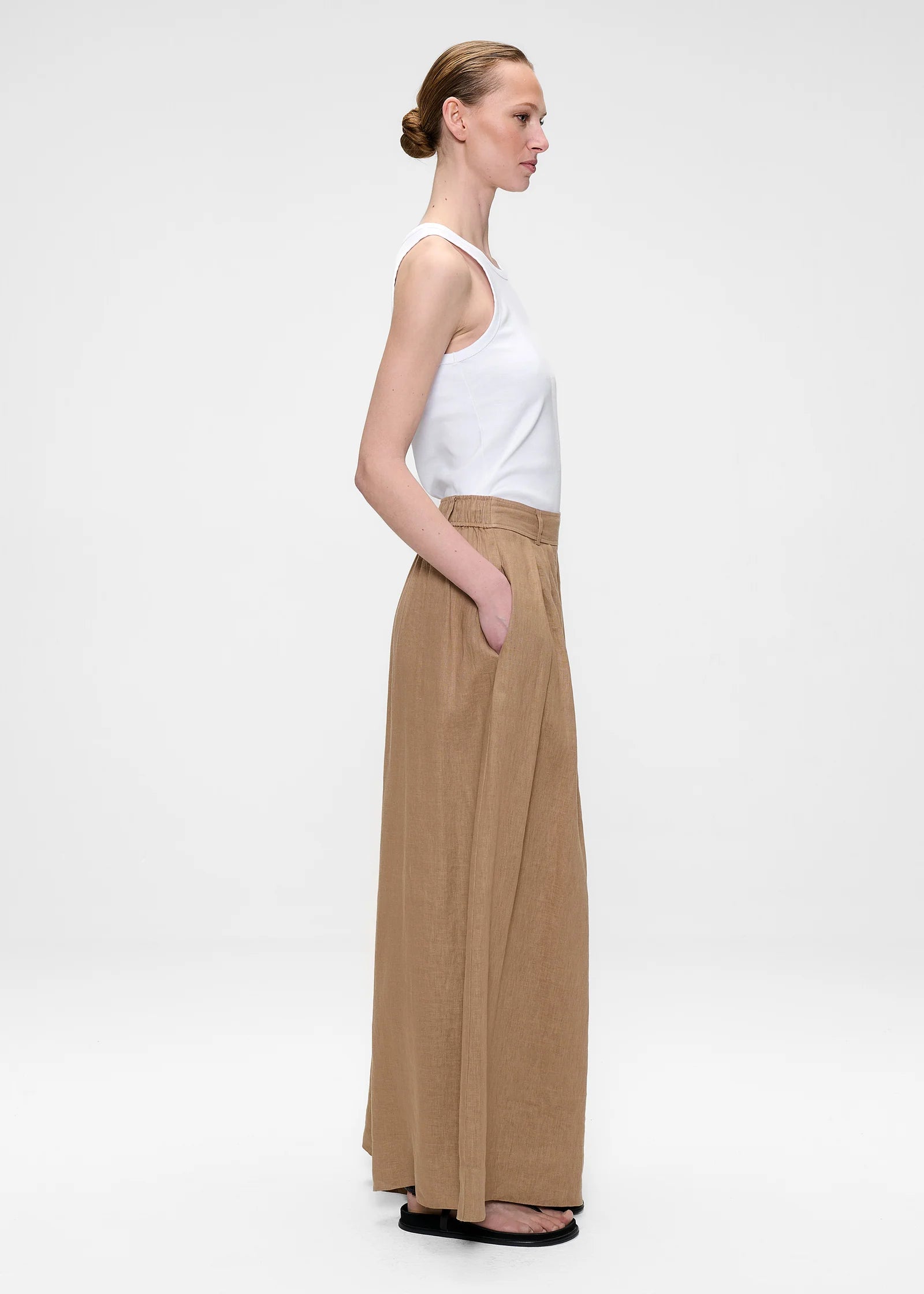 Washed Linen Culottes