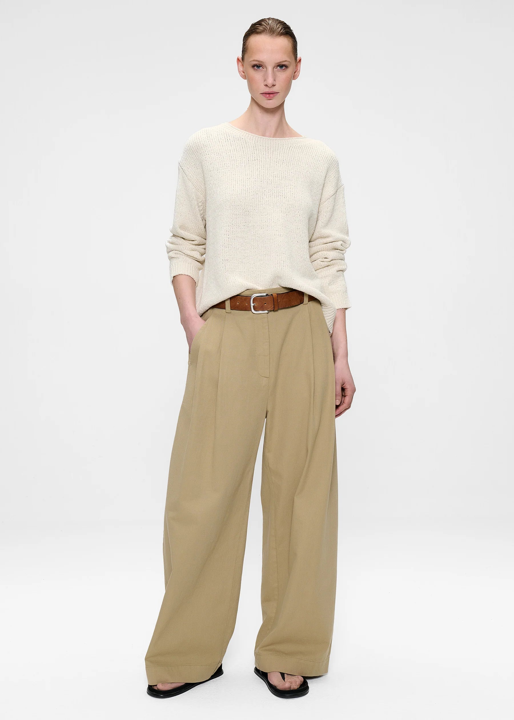 COTTON TAPE PULLOVER