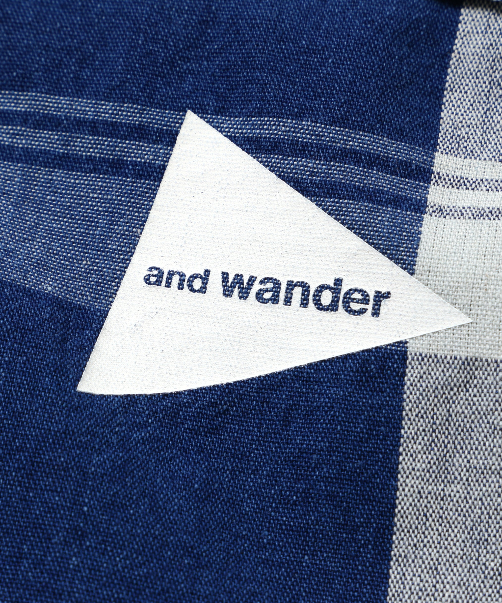 Indigo check SS Pullover