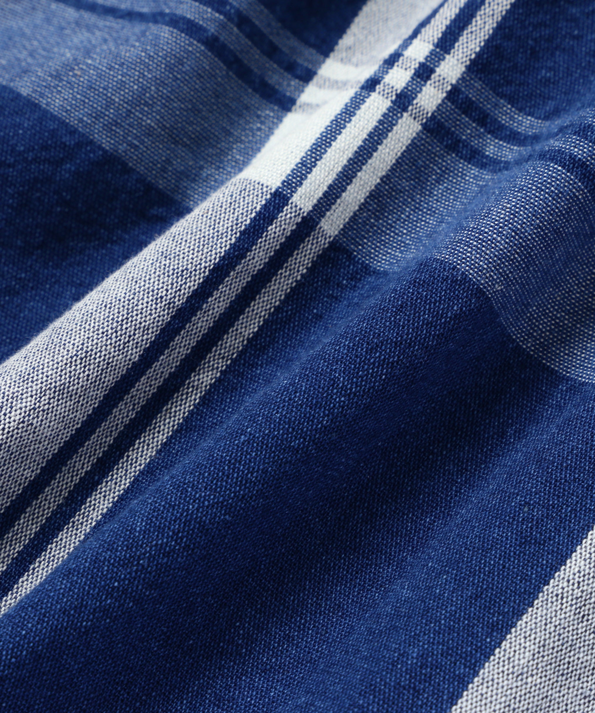 Indigo check SS Pullover