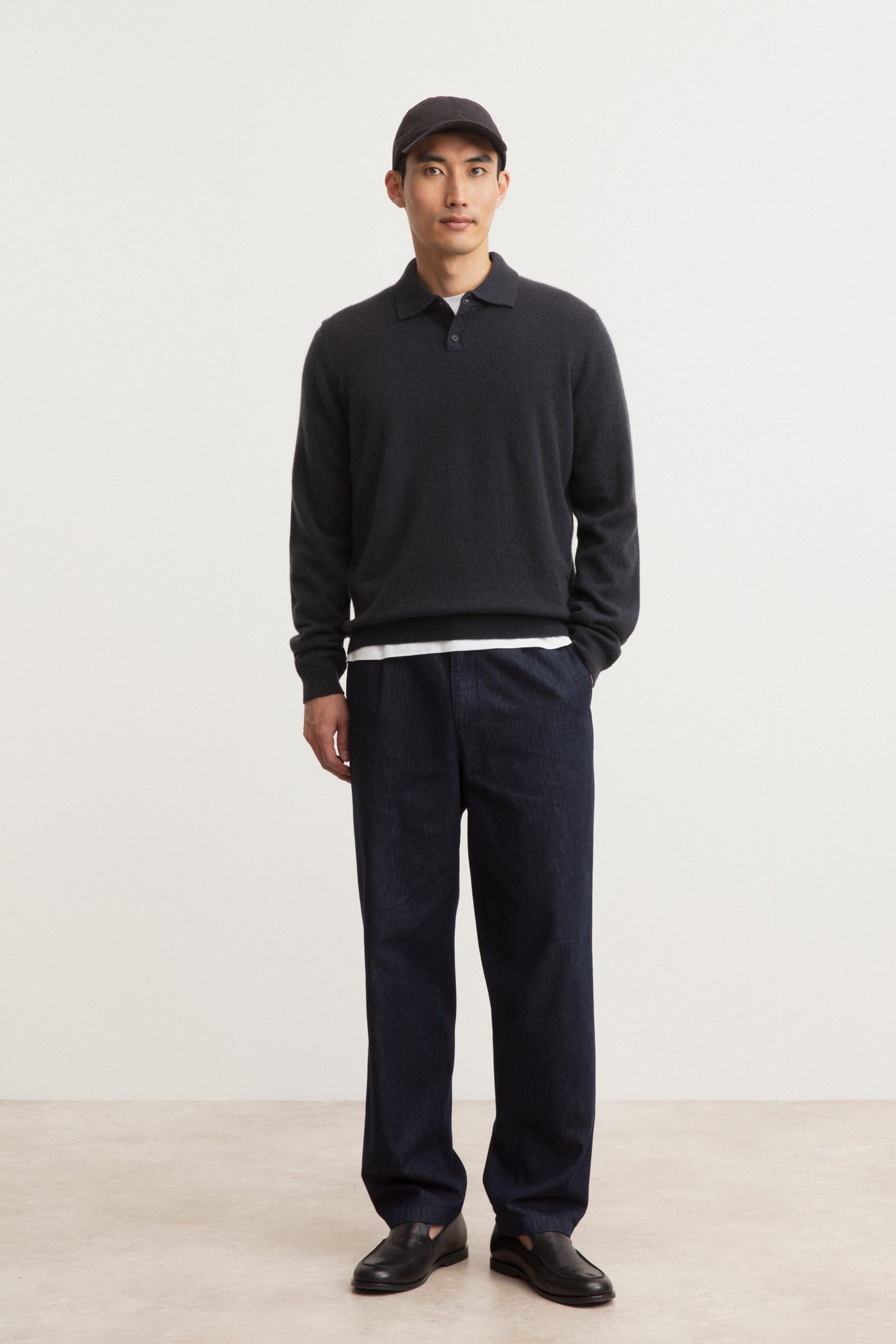 Ben Cashmere Silk Polo Shirt