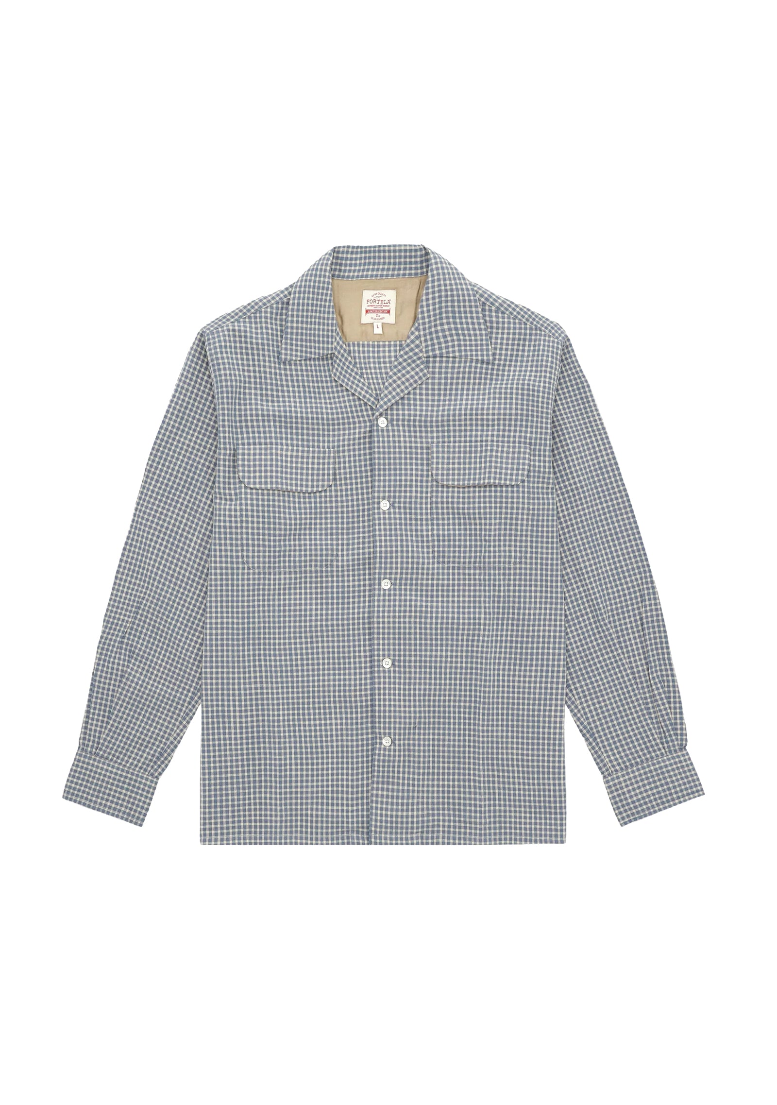 Baker Gingham Cotton Bowling Shirt