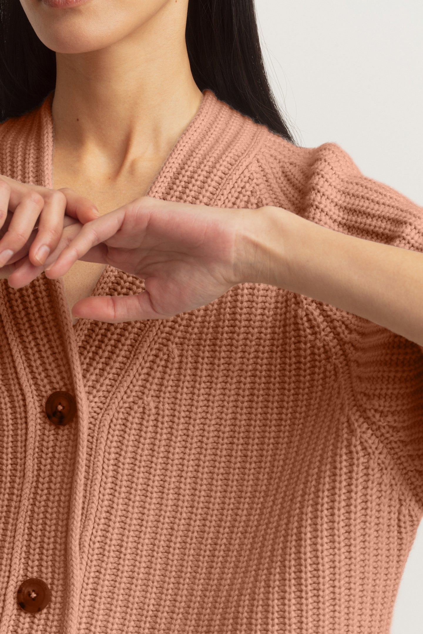 Fallou Button Cashmere Strickjacke