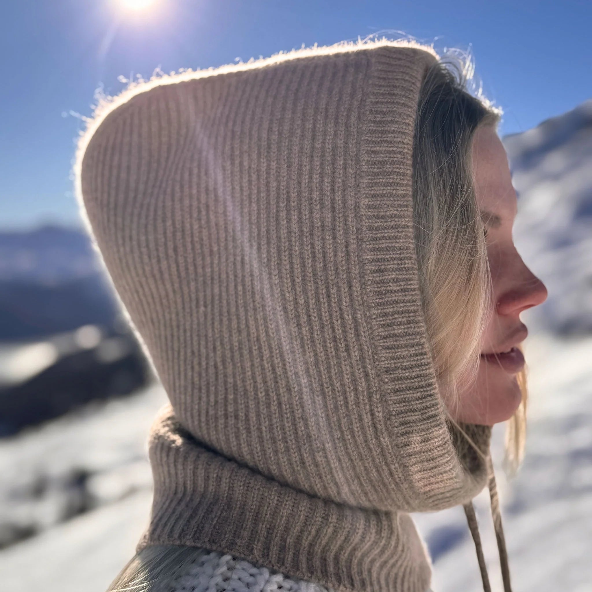 Klosters Balaclava Beige Melange