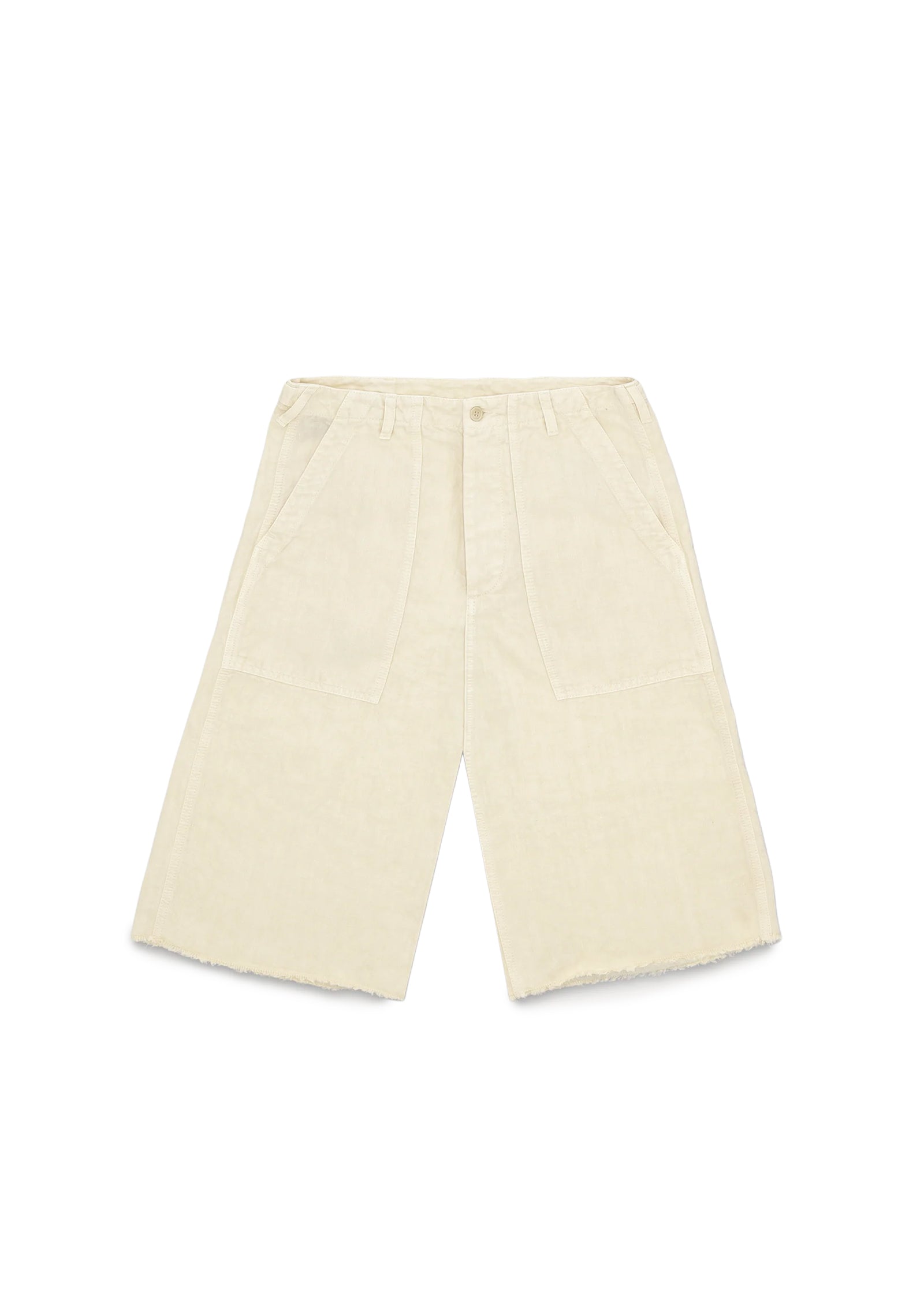 Fatigue Linen Bermuda Shorts