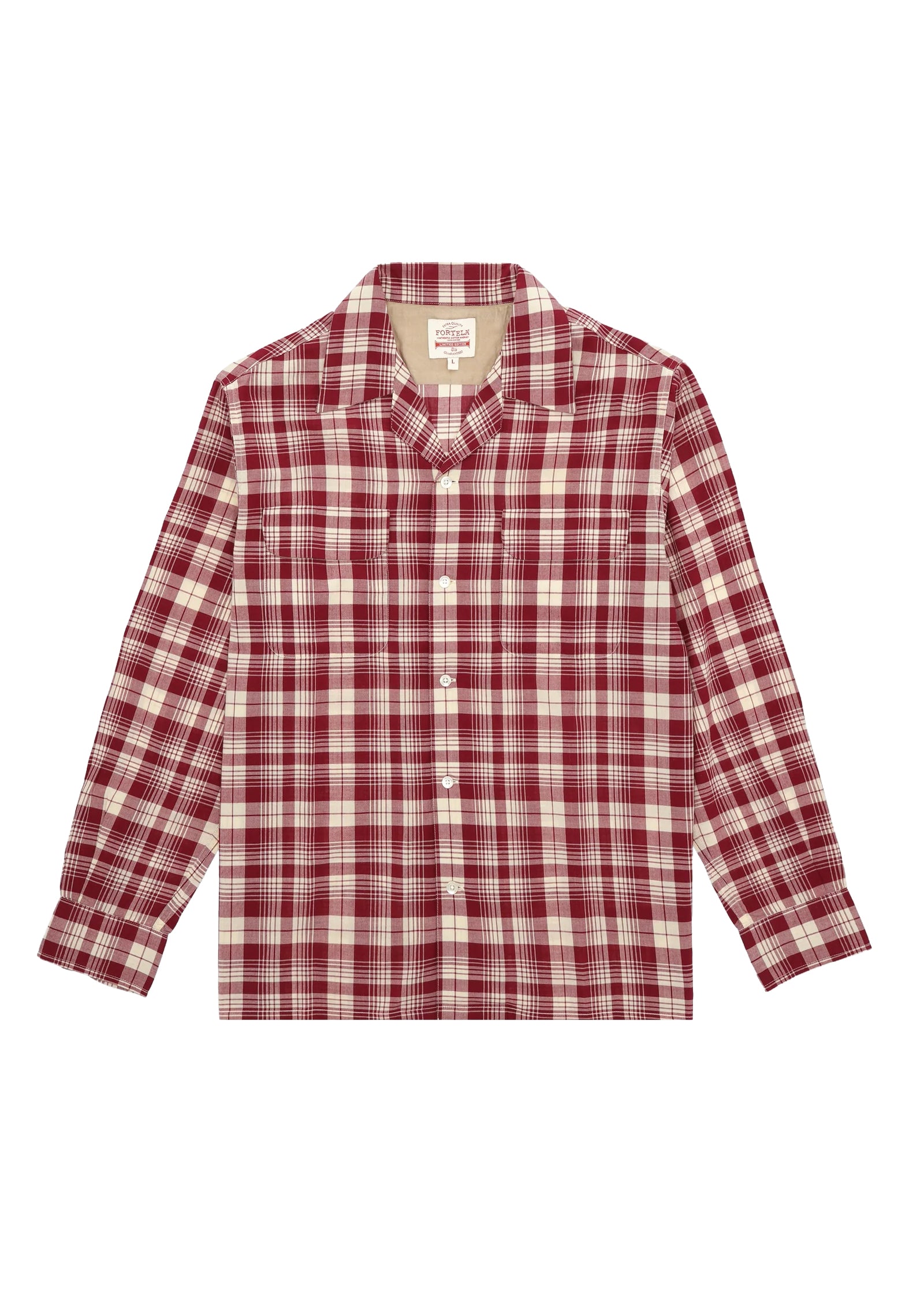 Baker Checkered Cotton Bowling Shirt